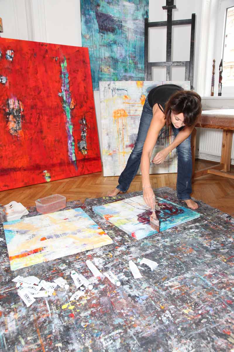  Barbara Wallner – the artist in his studio