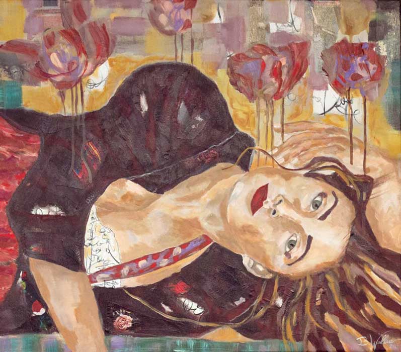 REMINISCING, mixed media on canvas, 70cm x 80cm