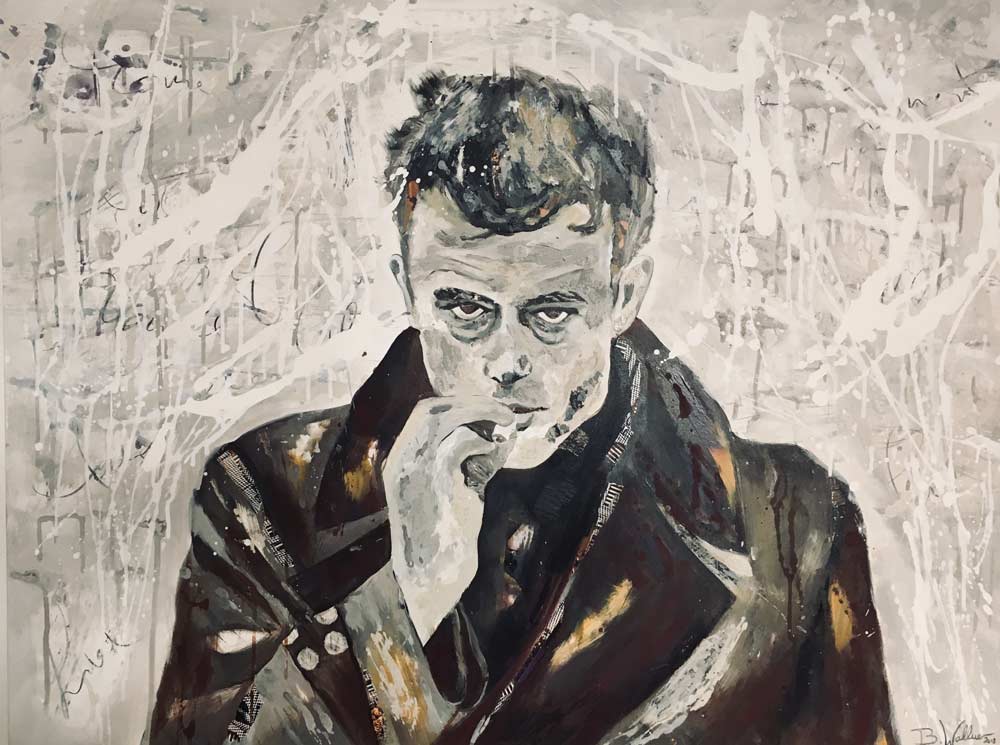 IRRESISTABLE, mixed media on canvas, 90cm x 120cm
