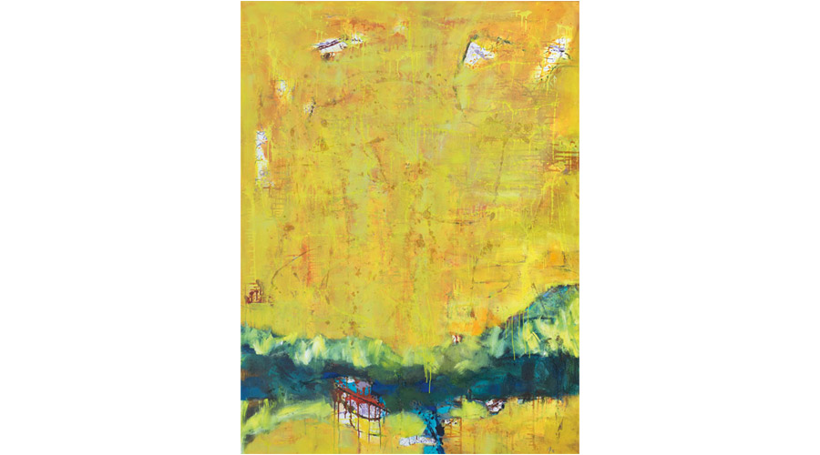 GLADE, mixed media on canvas, 200cm x 150cm