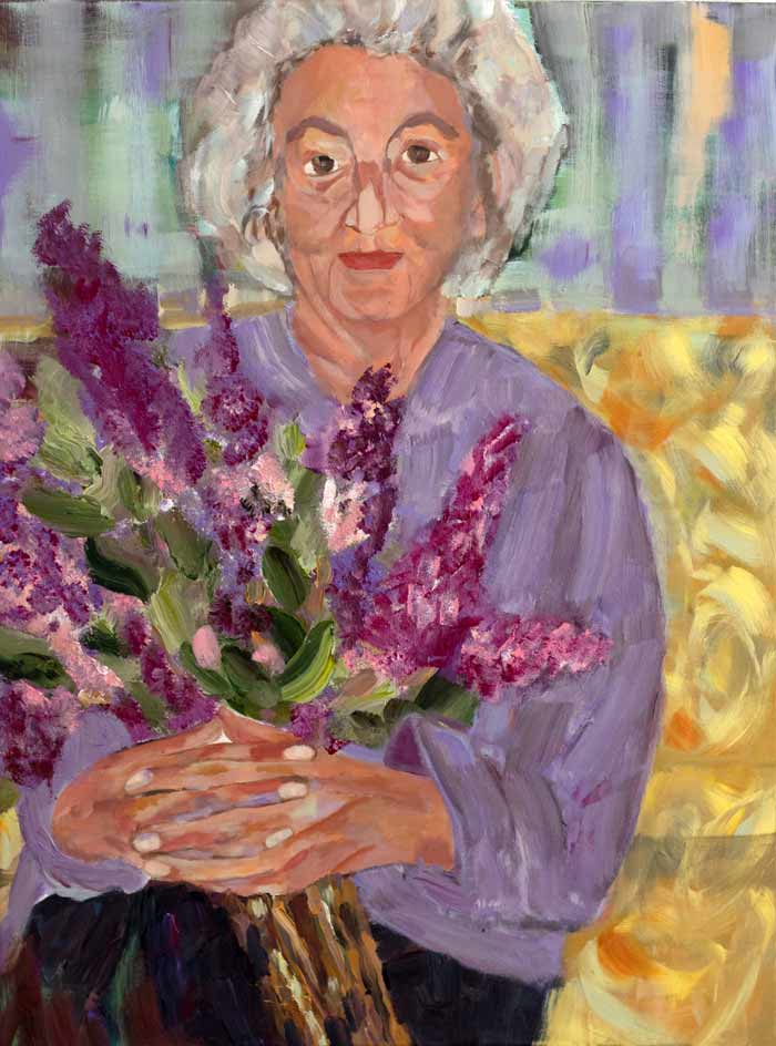 GRANDMOTHER, mixed media on canvas, 80cm x 60cm