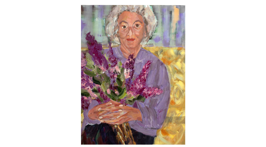 Grandmother, mixed media on canvas, 80 cm x 60cm