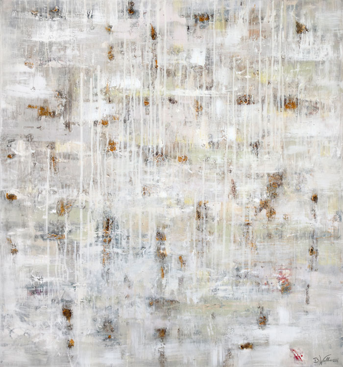  „Beginning“ 2023, mixed media, sand on canvas, 100cm x 90cm